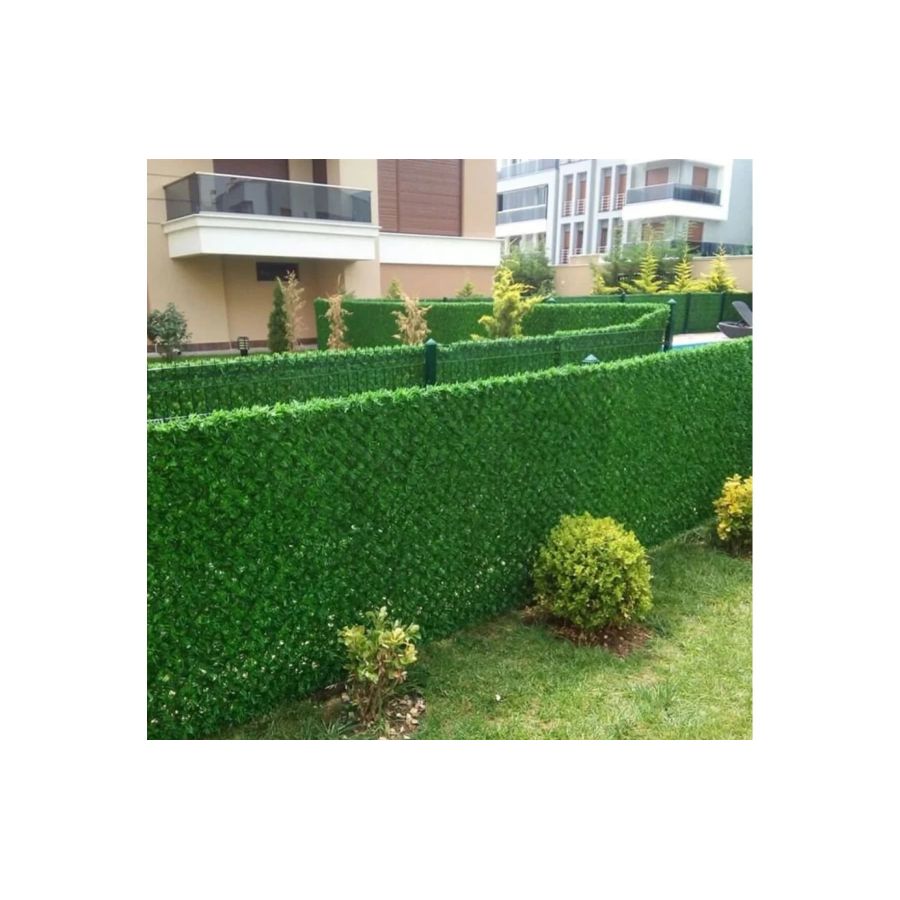 Plasă metalică gard verde artificial, imitație...