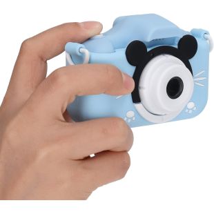 Mini aparat foto mickey, video, jocuri albastru pentru copii, Elastix