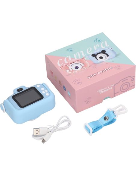 Mini aparat foto mickey, video, jocuri albastru pentru copii, Elastix