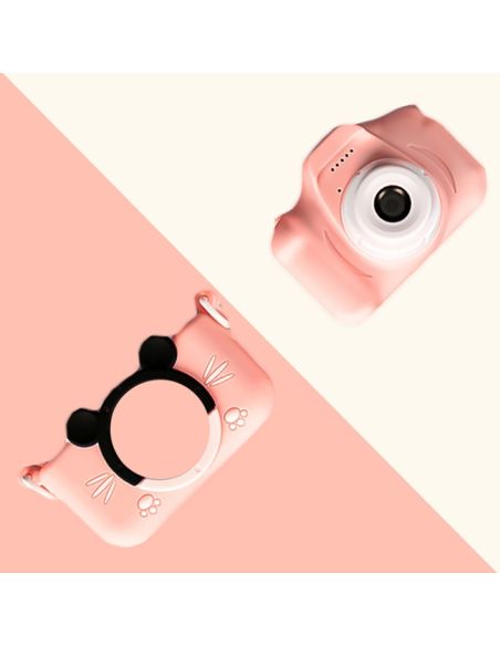 Mini aparat foto mickey, video, jocuri roz pentru copii, Elastix