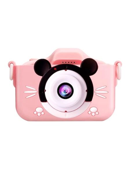 Mini aparat foto mickey, video, jocuri roz pentru copii, Elastix