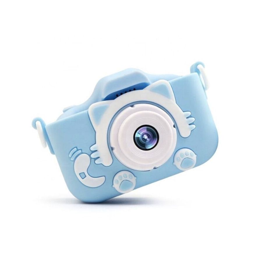 Mini aparat foto cat, video, jocuri albastru...