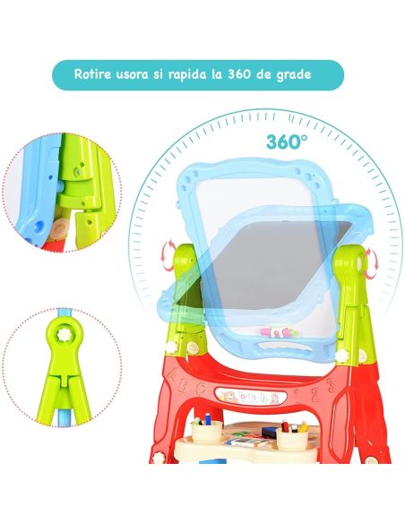 Tabla desen 2 in 1, tabla educativa, tablita magnetica, Elastix