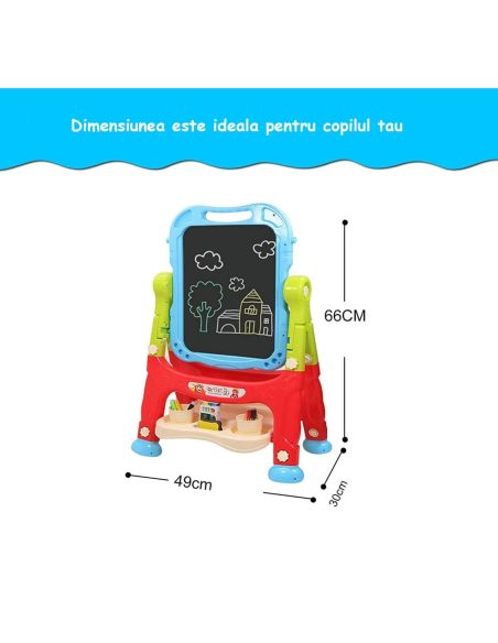 Tabla desen 2 in 1, tabla educativa, tablita magnetica, Elastix