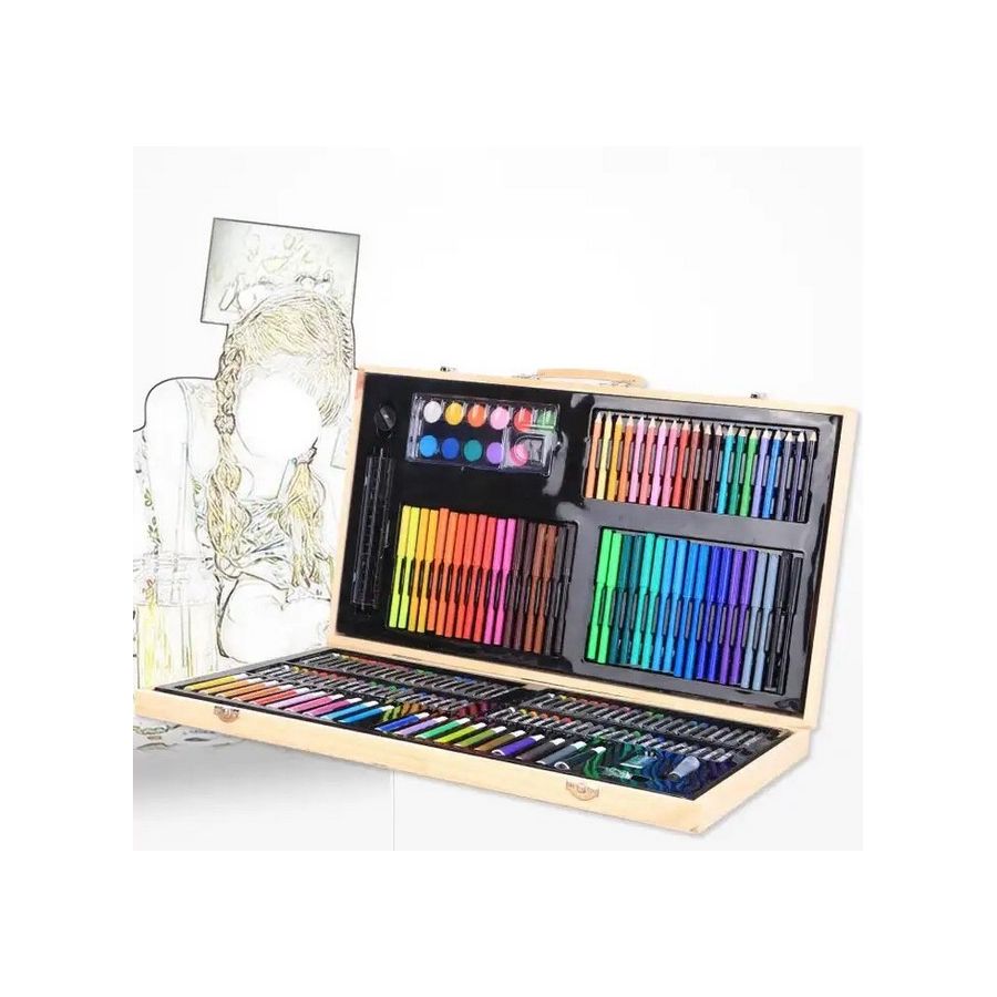 Trusa desen 180 piese, set desen si pictura,...