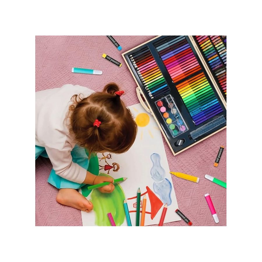 Trusa desen 180 piese, set desen si pictura,...