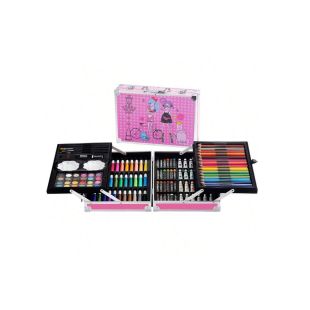 Trusa metalica desen 145 piese, set desen si pictura,...