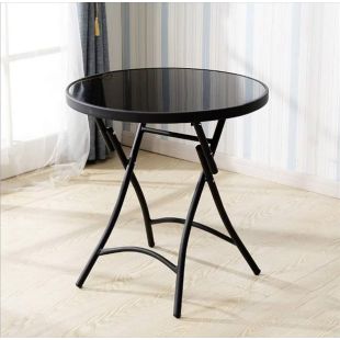 Masa pliabila 60 cm, masa blat sticla securizata, Elastix