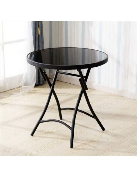 Masa pliabila 60 cm, masa blat sticla securizata, Elastix