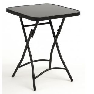 Masa patrata pliabila 60 cm, masa blat sticla securizata,...