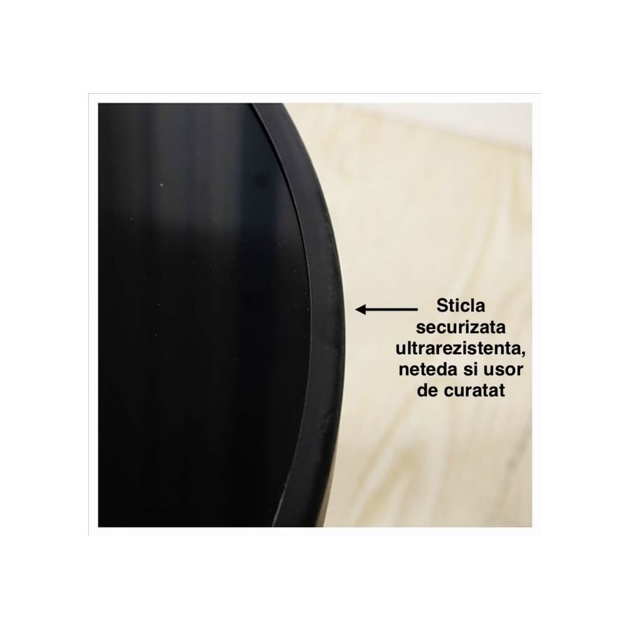 Masa patrata pliabila 70 cm, masa blat sticla...