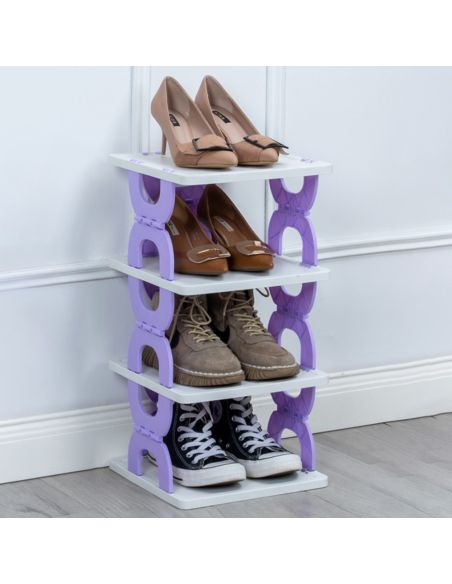Pantofar pliabil cu 4 etaje, organizator pantofi, Elastix