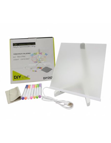 Tabla desen cu lumina LED, tabla acrilica, Elastix