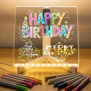 Tabla desen cu lumina LED, tabla acrilica, Elastix