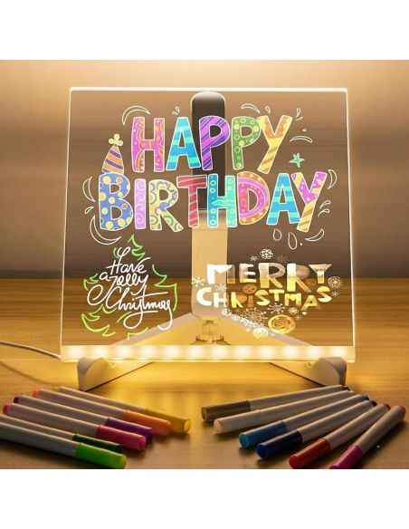 Tabla desen cu lumina LED, tabla acrilica, Elastix