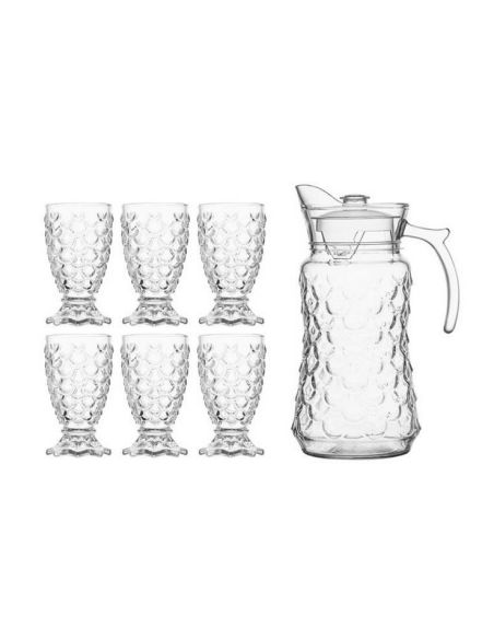 Set carafa si 6 pahare, Elastix