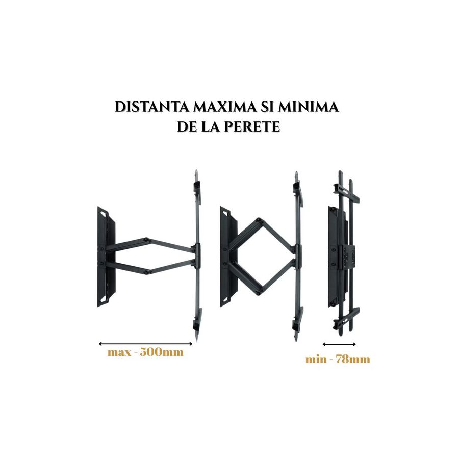 Suport reglabil TV 40-80 inch, suport perete...