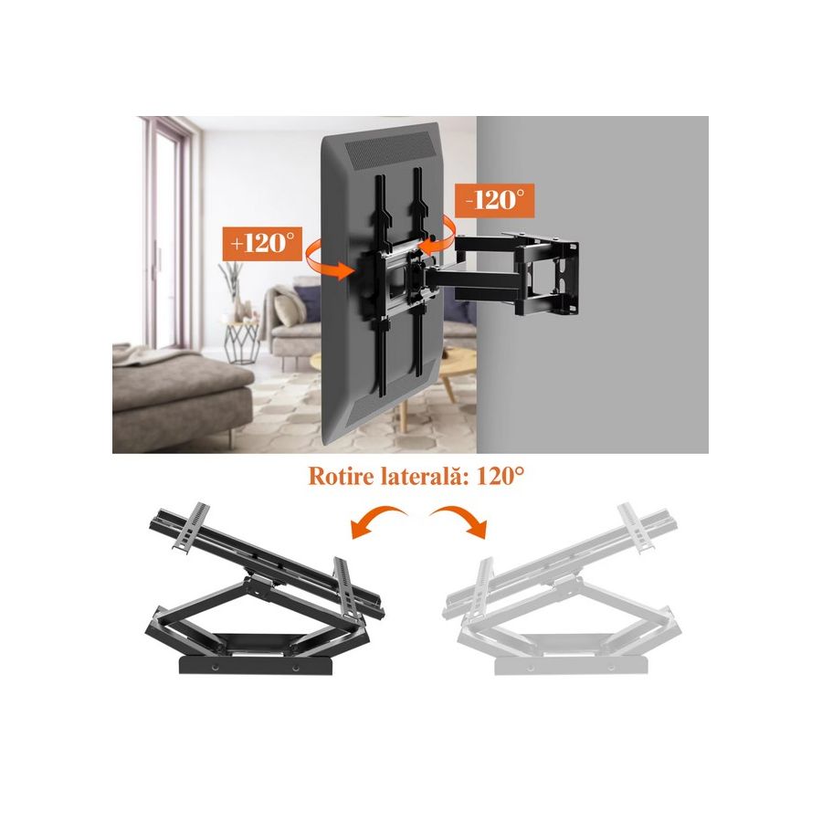 Suport reglabil TV 40-80 inch, suport perete...