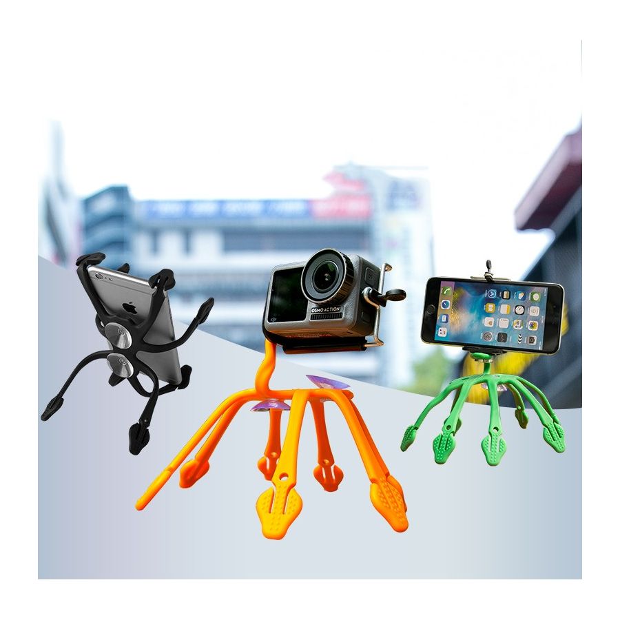 Suport telefon Octopus, multifunctional cu prindere multipla