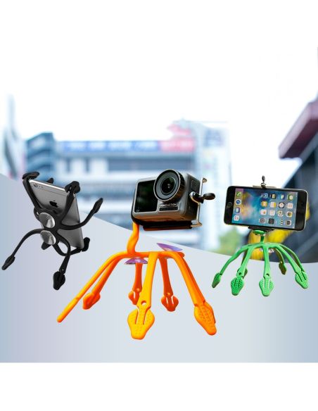 Suport telefon Octopus, multifunctional cu prindere multipla