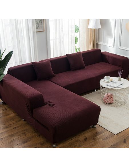 Husa maro MICROFIBRA coltar 1loc - 2locuri/ colt si de stanga si de dreapta