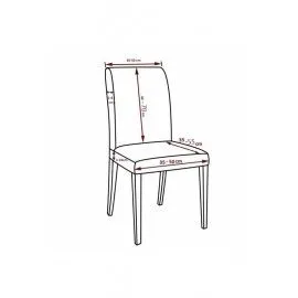 Husa scaun universala spandex/ Crem inchis