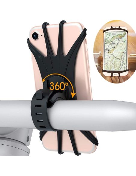Suport telefon pentru bicicleta 4in1 360gr
