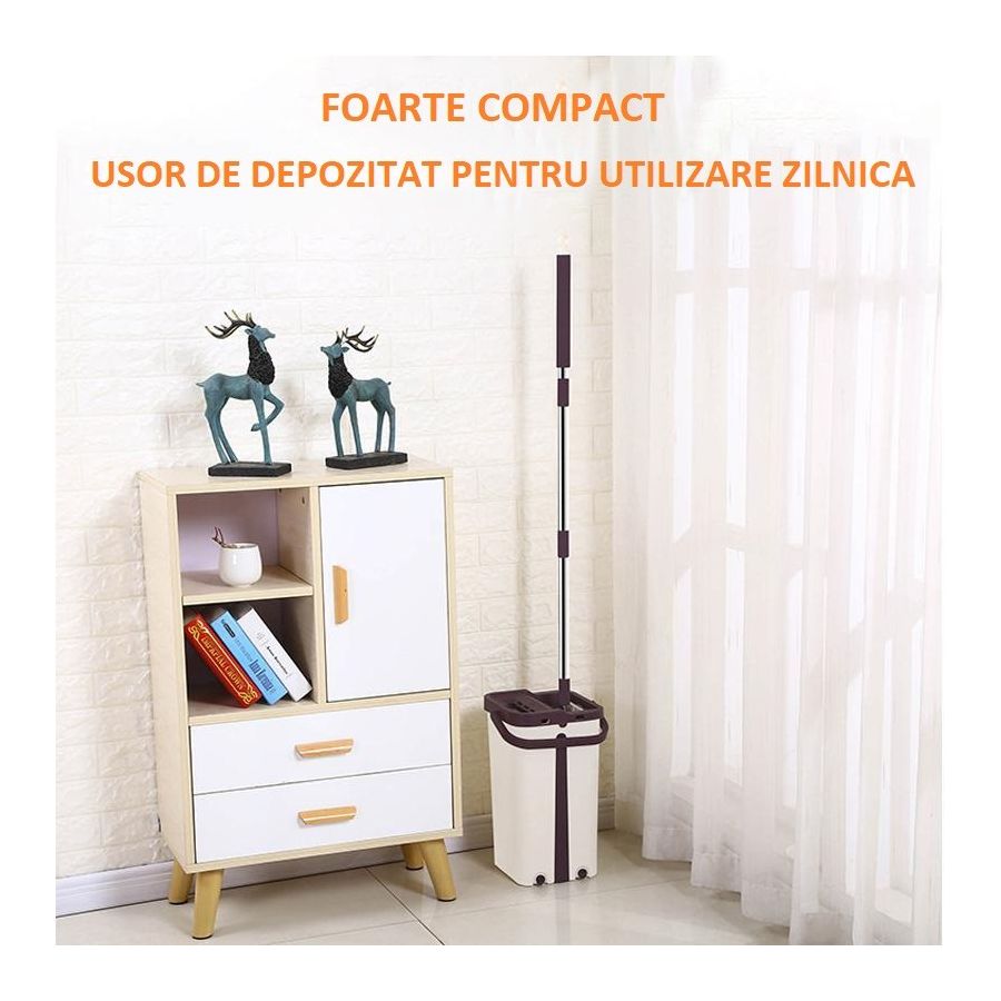 Mop profesional cu doua cuve de spalare si uscare