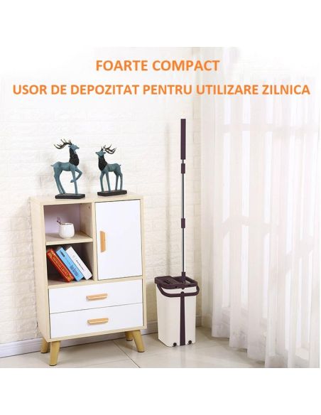 Mop profesional cu doua cuve de spalare si uscare