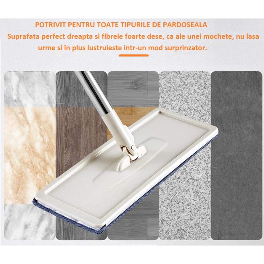 Mop profesional cu doua cuve de spalare si uscare