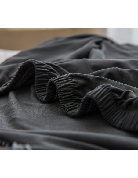 Husa scaun universala spandex/ gri inchis