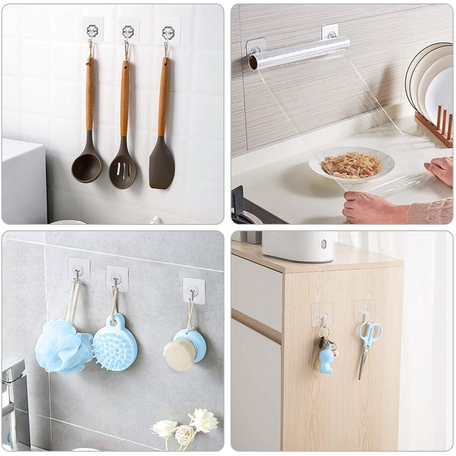 Set 6 carlige reutilizabile si ultra rezistente