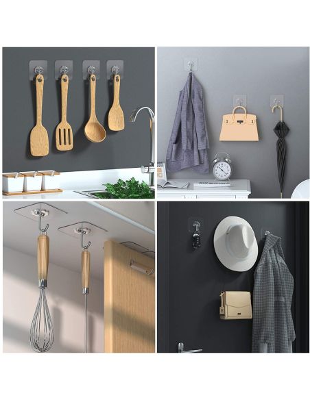 Set 6 carlige reutilizabile si ultra rezistente