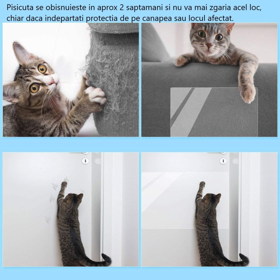 2 buc Protectie gheare pisica pentru canapea si mobilier
