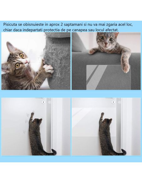 2 buc Protectie gheare pisica pentru canapea si mobilier