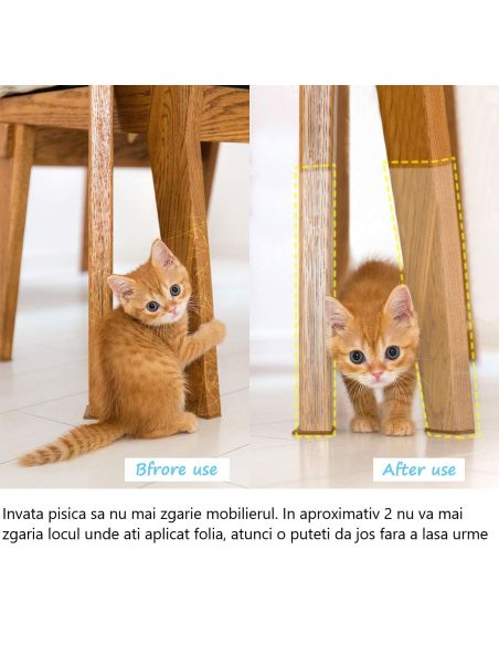 2 buc Protectie gheare pisica pentru canapea si mobilier