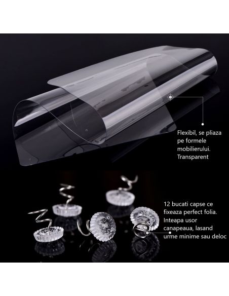 2 buc Protectie gheare pisica pentru canapea si mobilier