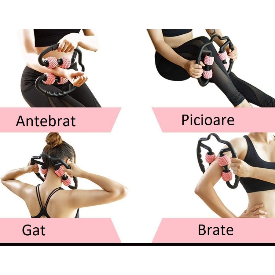 Aparat de automasaj muscular cu role Elastix Rolax