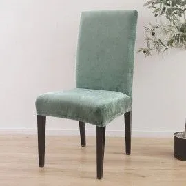 Husa scaun catifea verde deschis