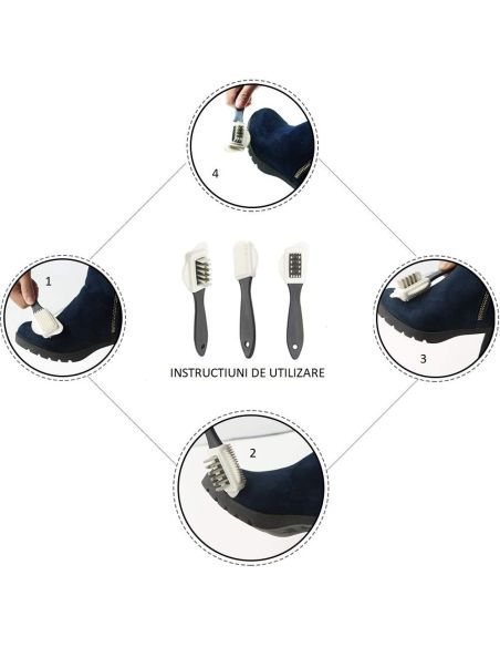 Perie intretinere piele intoarsa, pantofi, genti, geci, canapele