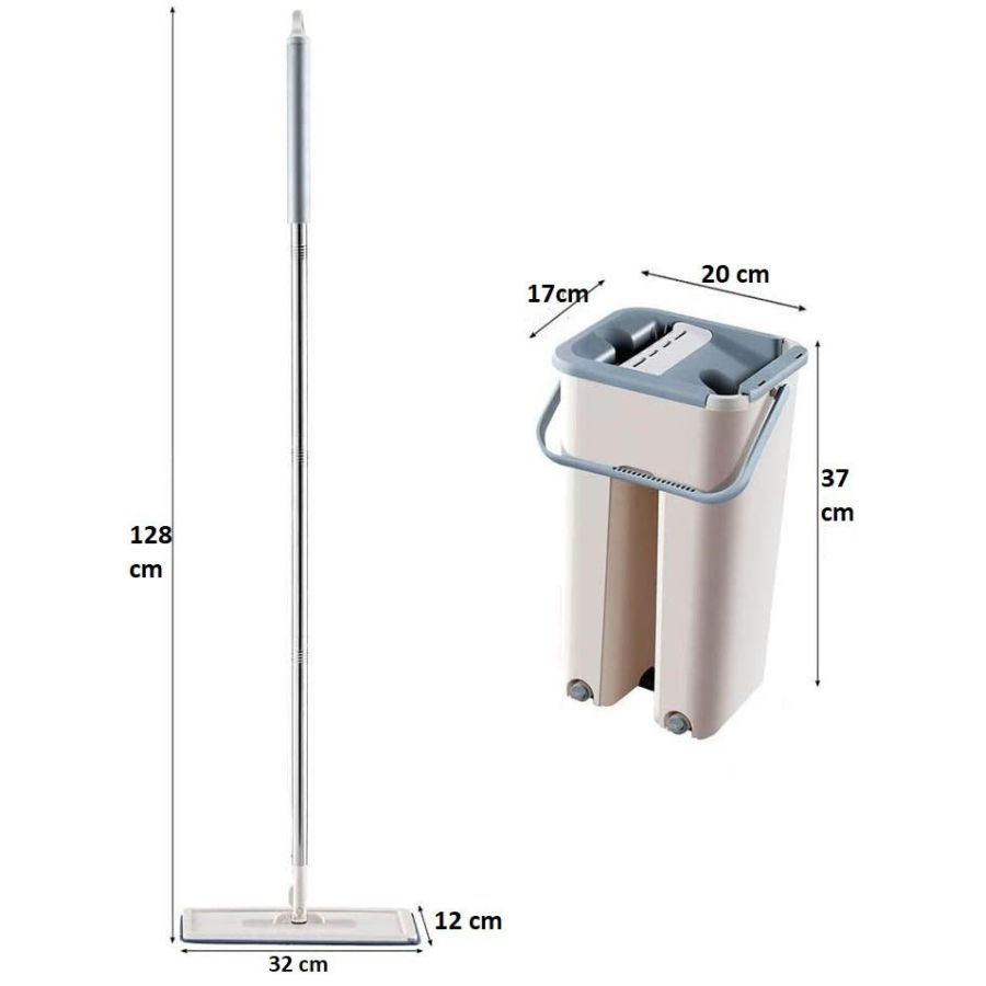 Mop profesional cu doua cuve de spalare si uscare