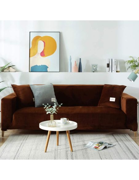 Husa canapea 2 locuri culoare bej