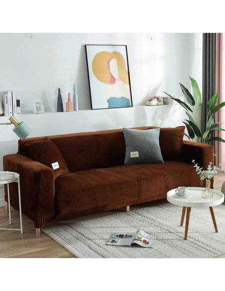 Husa canapea 2 locuri culoare bej