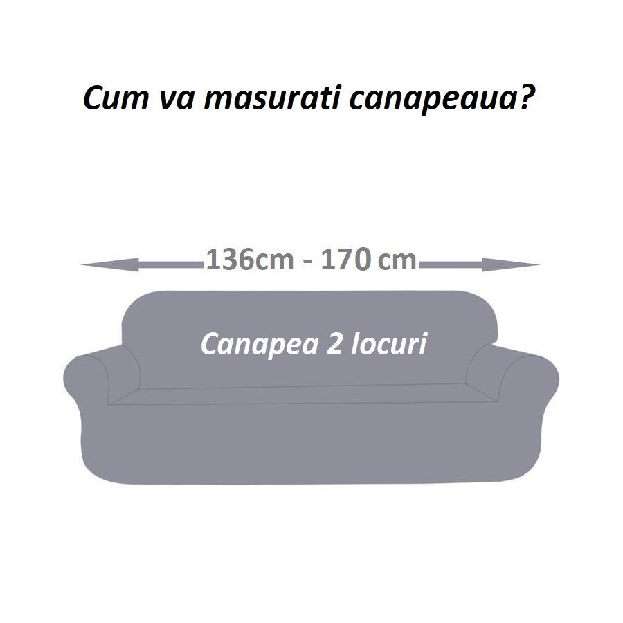 Husa canapea 2 locuri culoare ROSU/ Waterproof