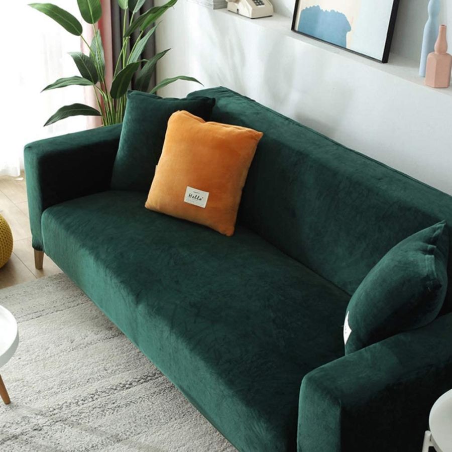 Husa canapea 2 locuri culoare bej