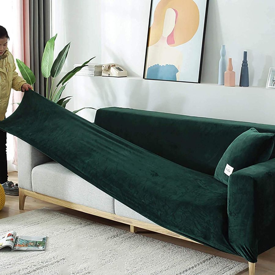 Husa canapea 2 locuri culoare bej