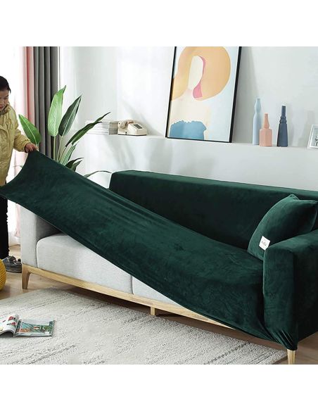 Husa canapea 2 locuri culoare bej