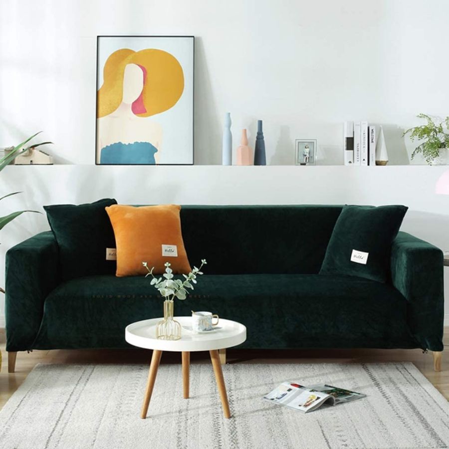 Husa canapea 2 locuri culoare bej