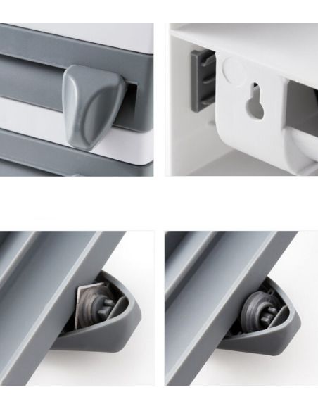 organizator bucatarie , folie alimentara , rola hartie si condimente