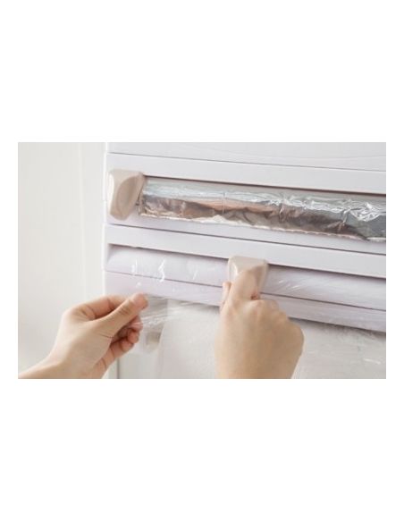 organizator bucatarie , folie alimentara , rola hartie si condimente